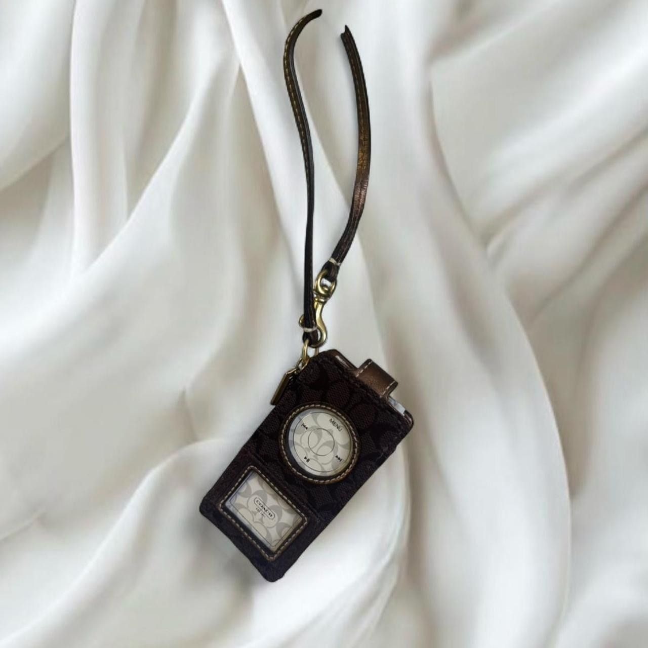 Y2k Vintage Coach Signature Ipod Nano Case Wristlet